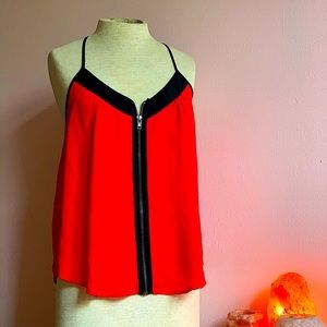 Vintage T-string Back Flare Blouse
